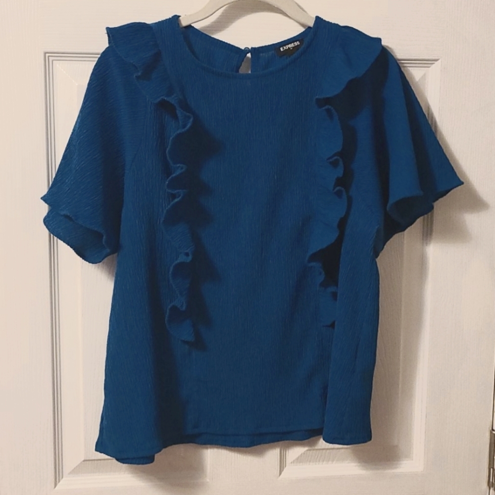 Bright Blue Express Blouse BNWOT